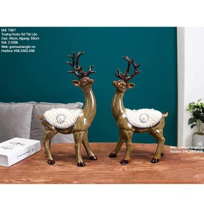 TƯỢNG HƯƠU SỨ TÀI LỘC